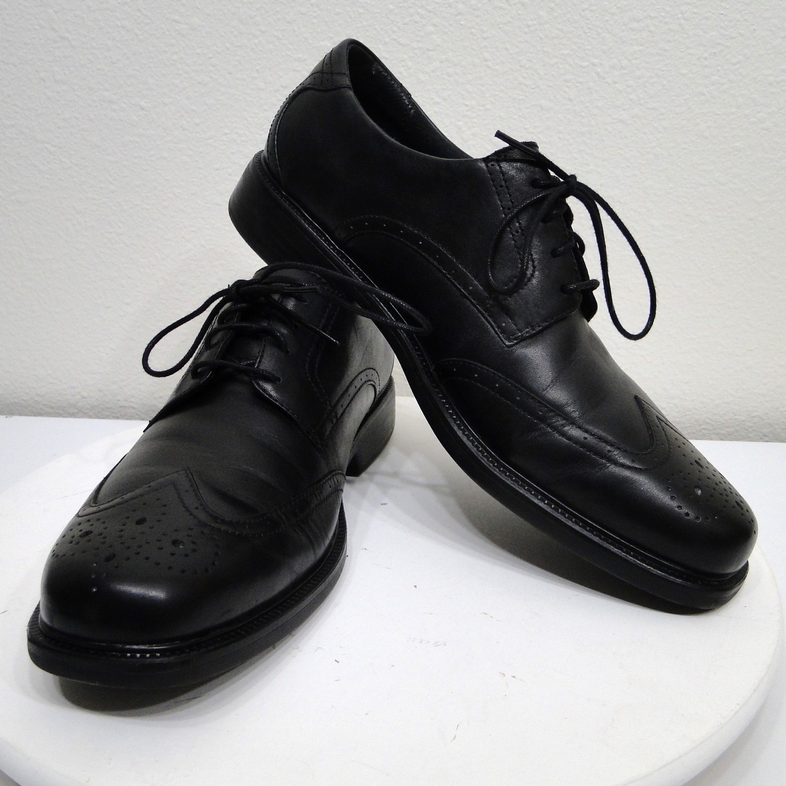 Bostonian Flexlite Mens Black Leather Wingtip Oxford Dress Shoes 23214 Size 12m